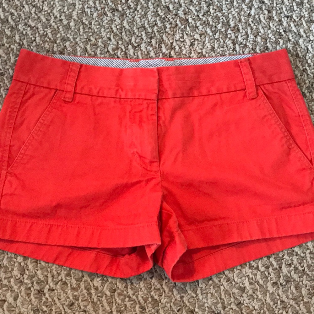 J. Crew Burnt Orange 3in Chinos